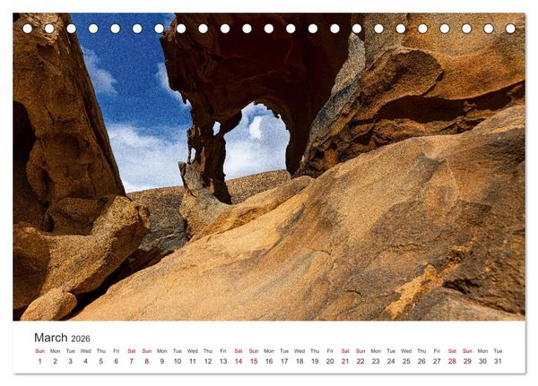 Produktbild: Fuerteventrua The volcanic island (Desk Calendar 2026 DIN A5 landscape), CALVENDO 12 Month DeskCalendar