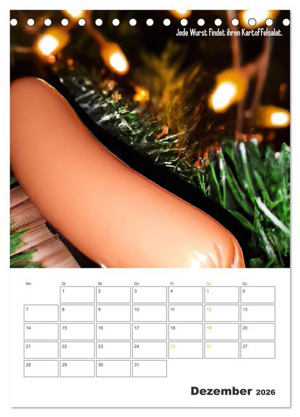 Produktbild: Ist mir Wurst Kalender (Tischkalender 2026 DIN A5 hoch), CALVENDO Monatskalender