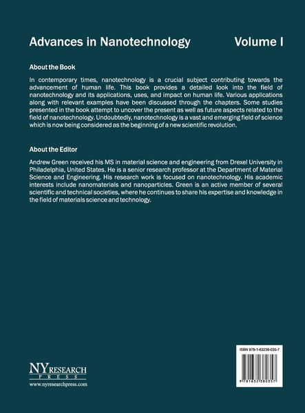 Produktbild: Advances in Nanotechnology