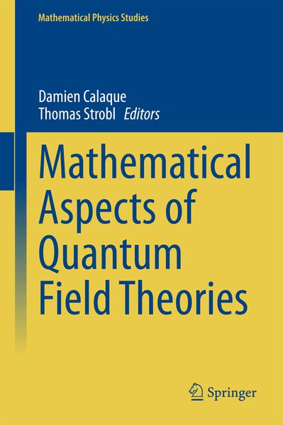 Produktbild: Mathematical Aspects of Quantum Field Theories