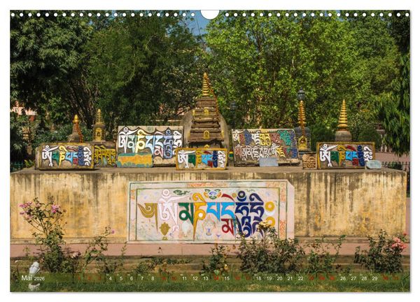 Produktbild: Mahabodhi &ndash; Der wichtigste buddhistische Tempel (Wandkalender 2026 DIN A3 quer), CALVENDO Monatskalender