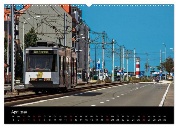 Produktbild: Kusttram Belgien (Wandkalender 2026 DIN A2 quer), CALVENDO Monatskalender