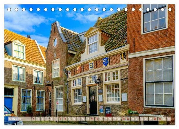 Produktbild: Ein Blick auf Enkhuizen in Holland (Tischkalender 2026 DIN A5 quer), CALVENDO Monatskalender