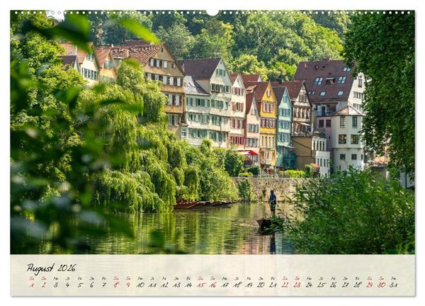Produktbild: Lieblingsorte in und um T&uuml;bingen (hochwertiger Premium Wandkalender 2026 DIN A2 quer), Kunstdruck in Hochglanz