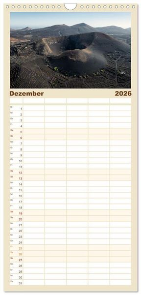 Produktbild: Familienplaner 2026 - Die Kanaren &ndash; Faszinierende Inseln im Atlantik mit 5 Spalten (Wandkalender, 21 x 45 cm) CALVENDO