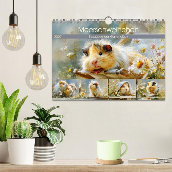 Produktbild: Meerschweinchen. Bezauberndes Gartengl&uuml;ck (Wandkalender 2027 DIN A4 quer), CALVENDO Monatskalender