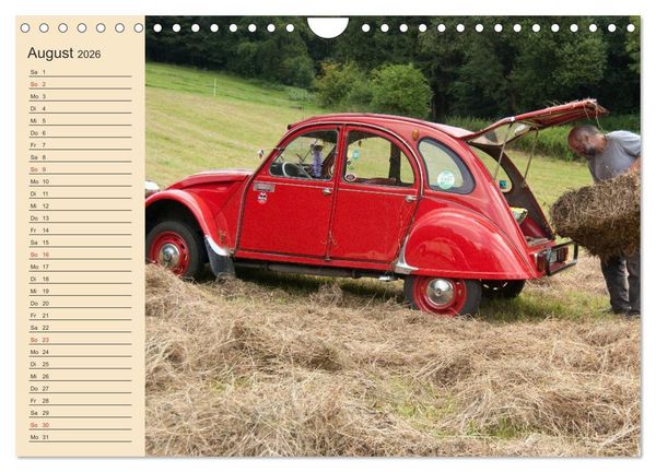 Produktbild: Citro&euml;n 2CV - Ente rot (Wandkalender 2026 DIN A4 quer), CALVENDO Monatskalender
