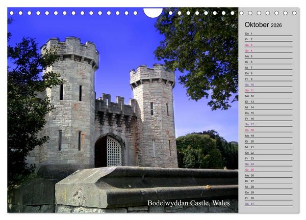 Produktbild: Englands bezaubernde Burgen, Schl&ouml;sser und mehr (Wandkalender 2026 DIN A4 quer), CALVENDO Monatskalender