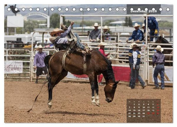 Produktbild: Faszination Rodeo (Tischkalender 2026 DIN A5 quer), CALVENDO Monatskalender