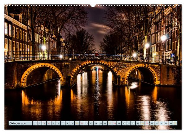 Produktbild: Amsterdam - Venedig des Nordens (Wandkalender 2026 DIN A2 quer), CALVENDO Monatskalender