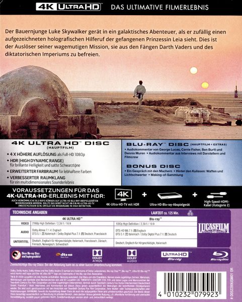 Produktbild: Star Wars - Eine neue Hoffnung (4K Ultra HD) (+ Blu-ray 2D) (+ Bonus-Blu-ray)