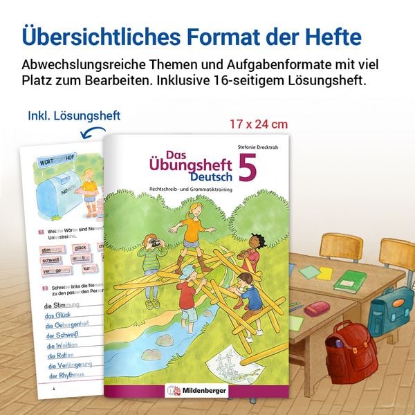 Produktbild: Das &Uuml;bungsheft Deutsch 5