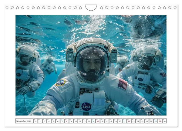 Produktbild: Galaktische Abenteuer (Wandkalender 2026 DIN A4 quer), CALVENDO Monatskalender