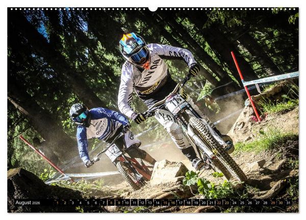 Produktbild: Downhill Racing (hochwertiger Premium Wandkalender 2026 DIN A2 quer), Kunstdruck in Hochglanz