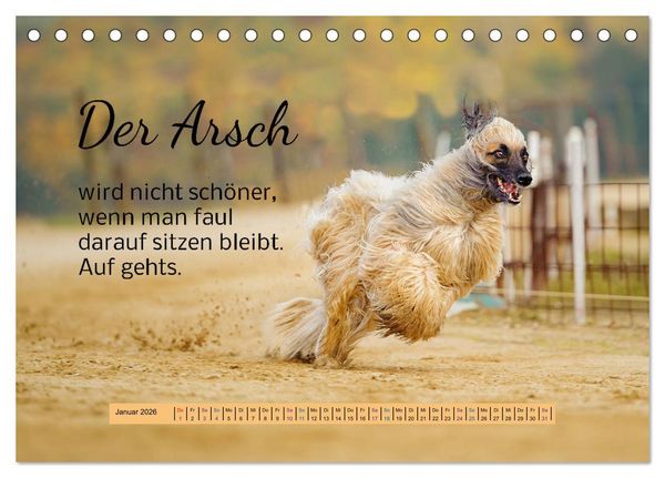 Produktbild: Der Spruchkalender - freiheraus und witzig (Tischkalender 2026 DIN A5 quer), CALVENDO Monatskalender