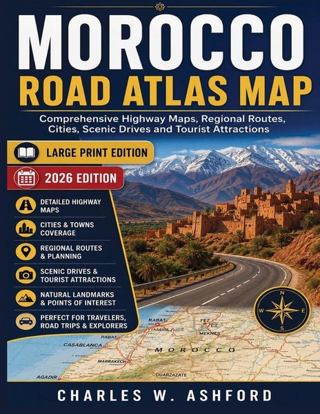 Produktbild: Morocco Road Atlas Map