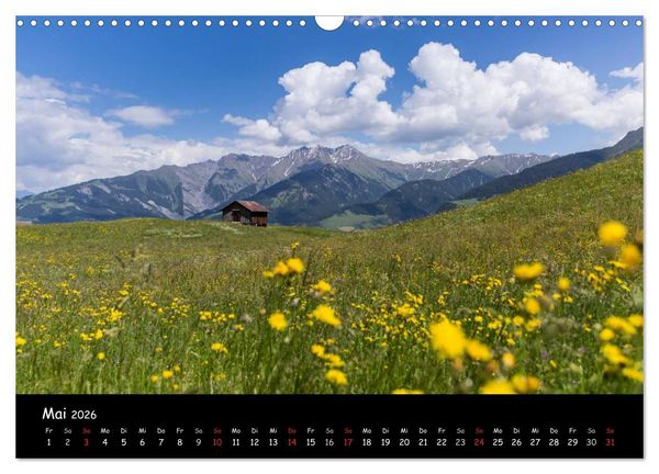 Produktbild: Die Surselva - das B&uuml;ndner Oberland (Wandkalender 2026 DIN A3 quer), CALVENDO Monatskalender