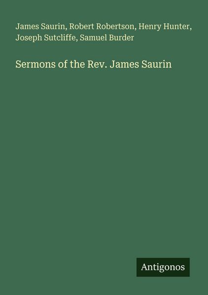 Produktbild: Sermons of the Rev. James Saurin