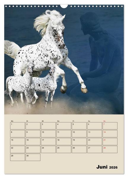 Produktbild: Pferdetr&auml;umereien - Traumbilder von Traumpferden (Wandkalender 2026 DIN A3 hoch), CALVENDO Monatskalender