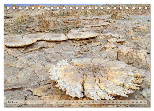 Produktbild: Vulkane &Auml;thiopiens - Erta Ale und Dallol (Tischkalender 2026 DIN A5 quer), CALVENDO Monatskalender