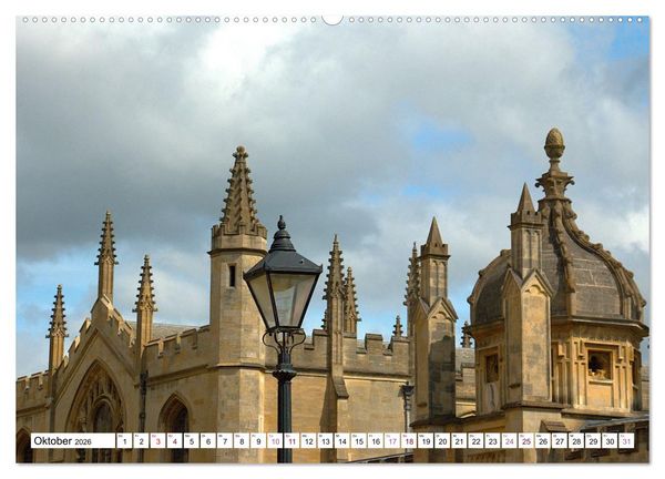 Produktbild: Oxford - die Harry Potter Stadt (Wandkalender 2026 DIN A2 quer), CALVENDO Monatskalender