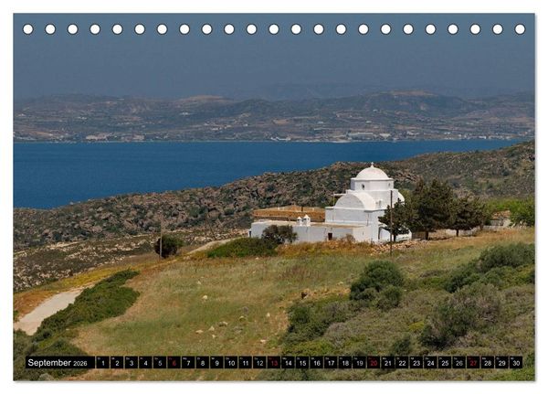Produktbild: Milos, Insel der Farben (Tischkalender 2026 DIN A5 quer), CALVENDO Monatskalender