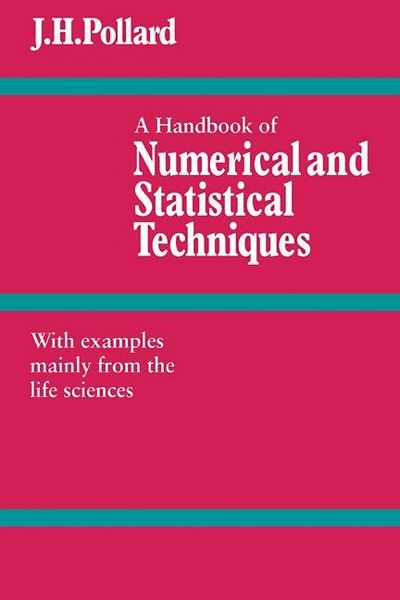 Produktbild: A Handbook of Numerical and Statistical Techniques
