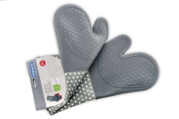 Produktbild: Topfhandschuhe Silikon Grau, 1 Paar