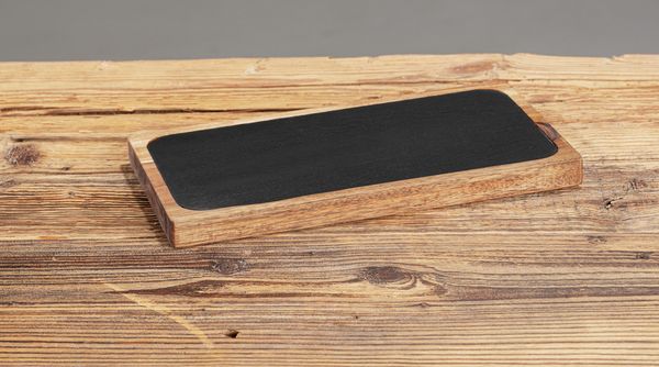Produktbild: Servierbrett Mod. Ava, mit herausnehmbarer Schieferplatte