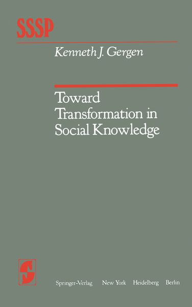 Produktbild: Toward Transformation in Social Knowledge
