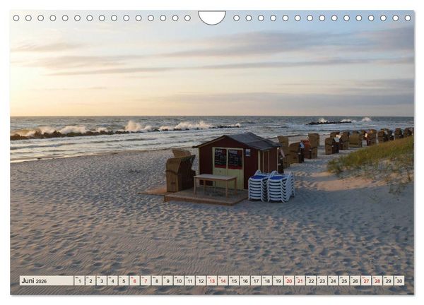 Produktbild: Ostseebad Wustrow K&uuml;stenimpressionen (Wandkalender 2026 DIN A4 quer), CALVENDO Monatskalender