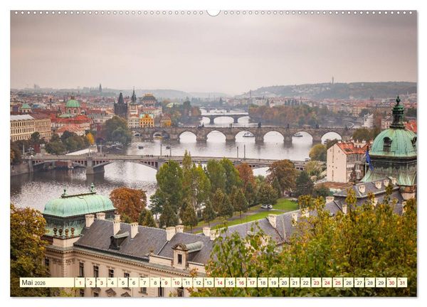 Produktbild: Die sch&ouml;ne Stadt Prag (Wandkalender 2026 DIN A2 quer), CALVENDO Monatskalender