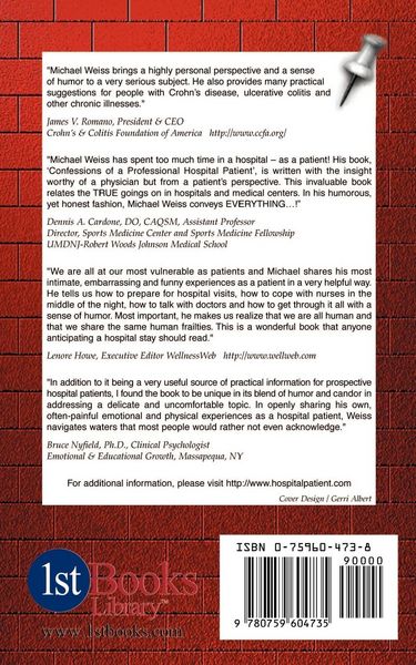 Produktbild: Confessions of a Professional Hospital Patient