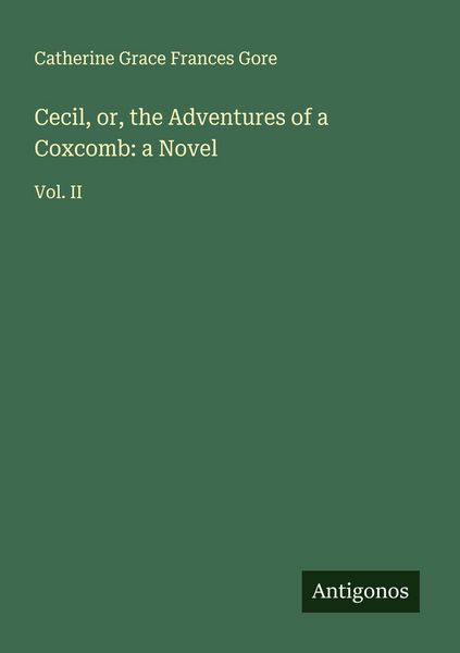 Produktbild: Cecil, or, the Adventures of a Coxcomb: a Novel