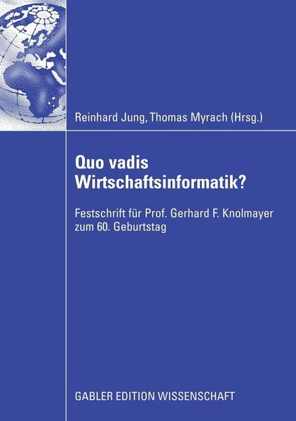 Produktbild: Quo vadis Wirtschaftsinformatik?
