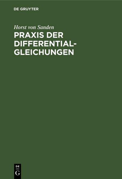 Produktbild: Praxis der Differentialgleichungen
