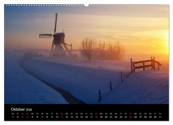 Produktbild: HOLL&Auml;NDISCHE LANDSCHAFTEN: ALBLASSERWAARD 2026 (hochwertiger Premium Wandkalender 2026 DIN A2 quer), Kunstdruck in Hochglanz