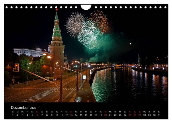 Produktbild: Moskau - Moscow (Wandkalender 2026 DIN A4 quer), CALVENDO Monatskalender