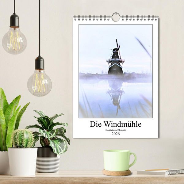 Produktbild: Die Windm&uuml;hle - Eindr&uuml;cke und Momente (Wandkalender 2026 DIN A4 hoch), CALVENDO Monatskalender