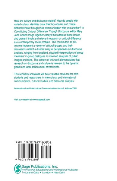 Produktbild: Constituting Cultural Difference Through Discourse