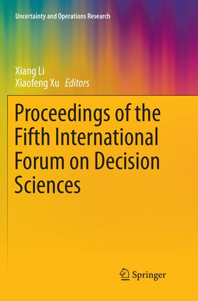 Produktbild: Proceedings of the Fifth International Forum on Decision Sciences