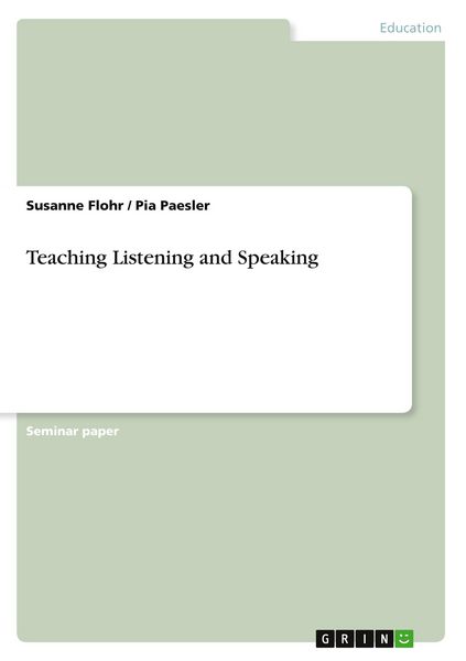 Produktbild: Teaching Listening and Speaking