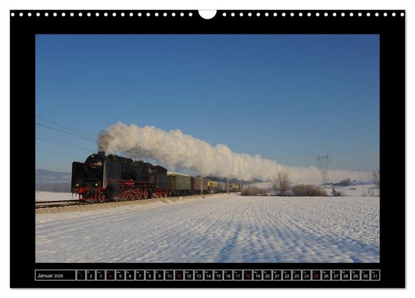 Produktbild: Eisenbahndampfromantik (Wandkalender 2026 DIN A3 quer), CALVENDO Monatskalender