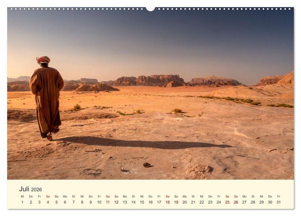 Produktbild: Jordanien Sand, Stein und Salz (hochwertiger Premium Wandkalender 2026 DIN A2 quer), Kunstdruck in Hochglanz