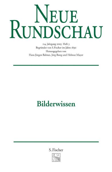 Produktbild: Neue Rundschau 2003/3