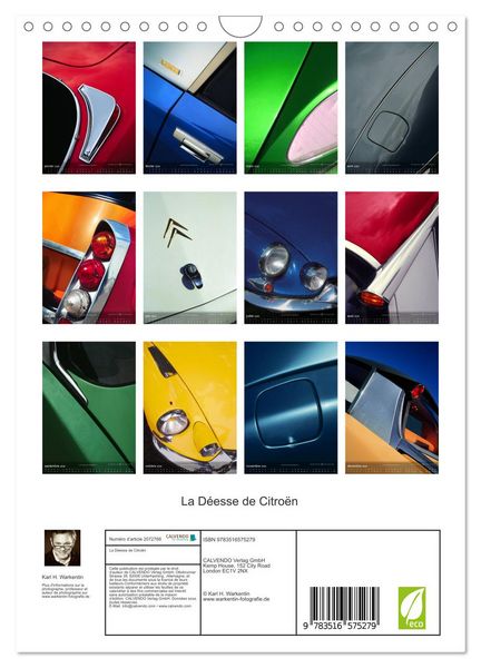 Produktbild: La D&eacute;esse de Citro&euml;n (Calendrier mural 2026 DIN A4 horizontal), CALVENDO calendrier mensuel