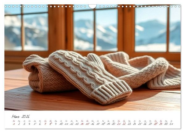 Produktbild: Wir lieben Wolle und Gem&uuml;tlichkeit (Wandkalender 2026 DIN A3 quer), CALVENDO Monatskalender