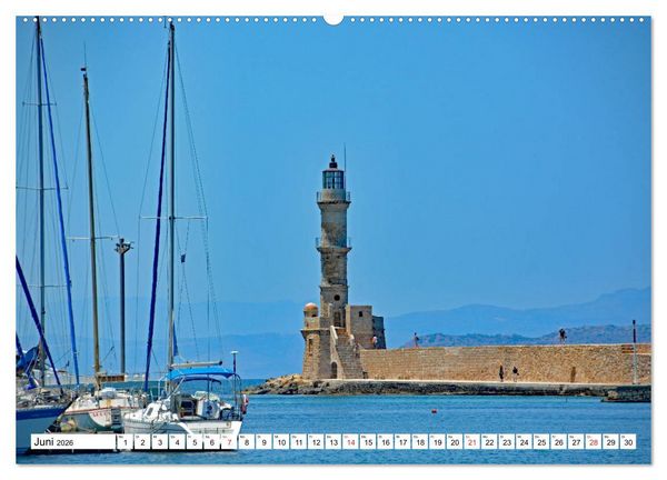 Produktbild: Idyllische H&auml;fen auf Kreta (Wandkalender 2026 DIN A2 quer), CALVENDO Monatskalender