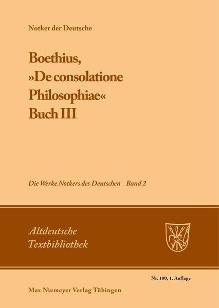 Produktbild: Boethius, &raquo;De consolatione Philosophiae&laquo;