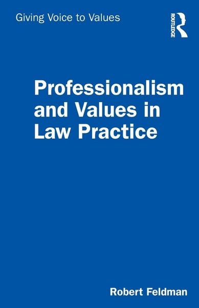 Produktbild: Professionalism and Values in Law Practice